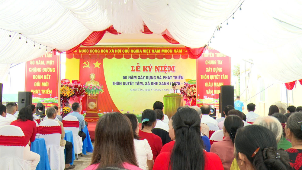 Thôn Quyết Tâm xã Khe Sanh kỷ niệm 50 năm xây dựng và phát triển